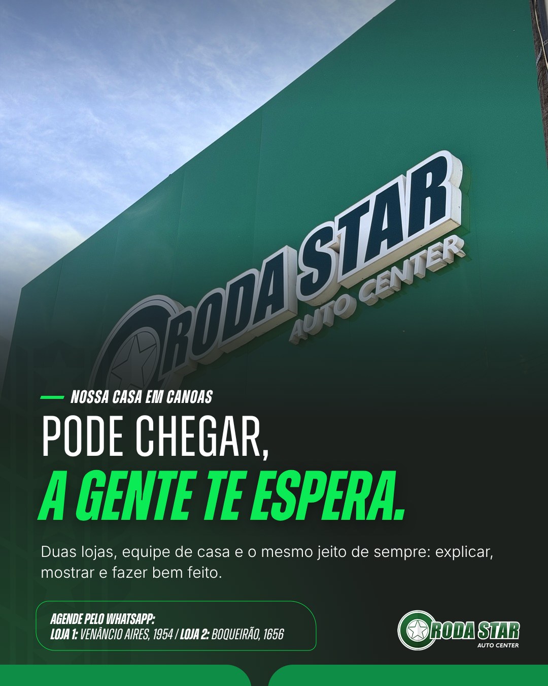Post com foto real da fachada