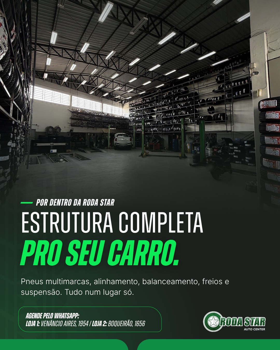 Post com foto real da estrutura interna